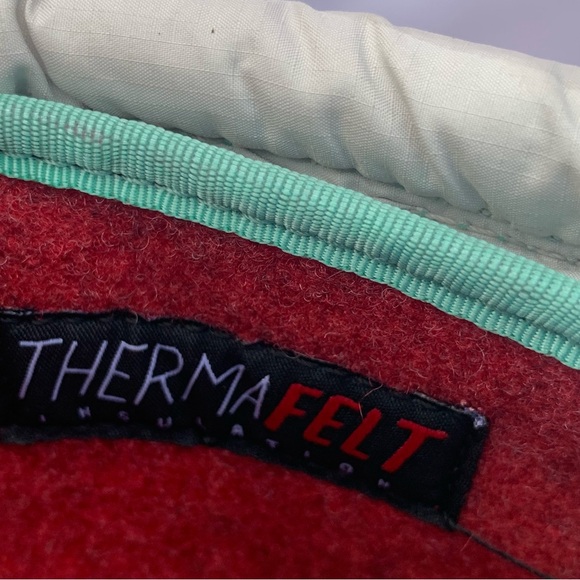 The North Face Waterproof/Insulated Boots (Size 4) Gray w/Seafoam Green Trim - Picture 7 of 16